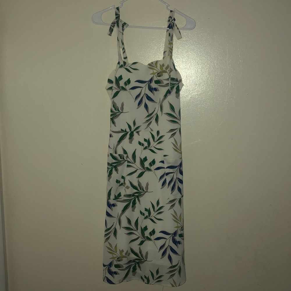 Monteau Tie Strap Dress w/ scallop neck line